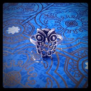 Sterling silver owl ring size 4.5
